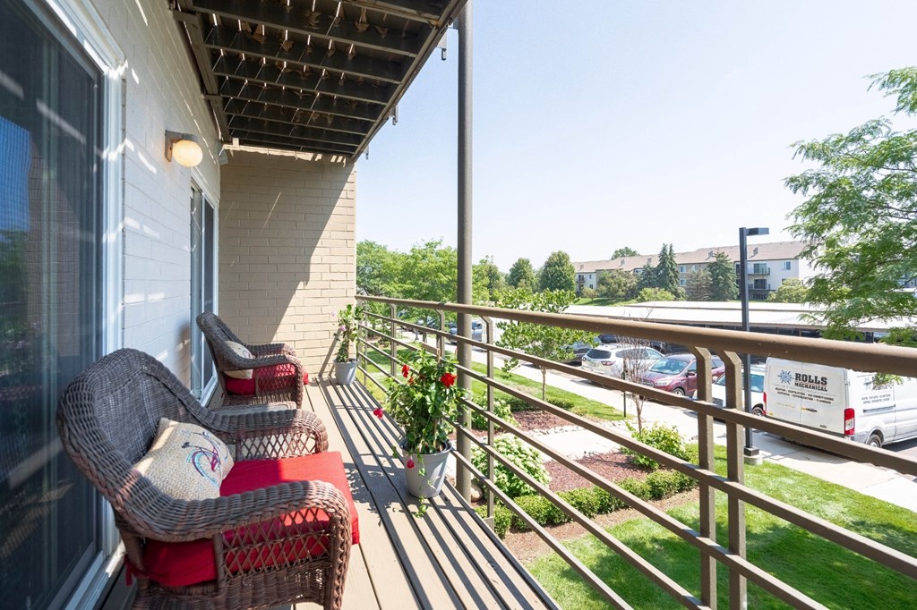 Balcony at The Emerson Apartments in Ann Arbor, MI